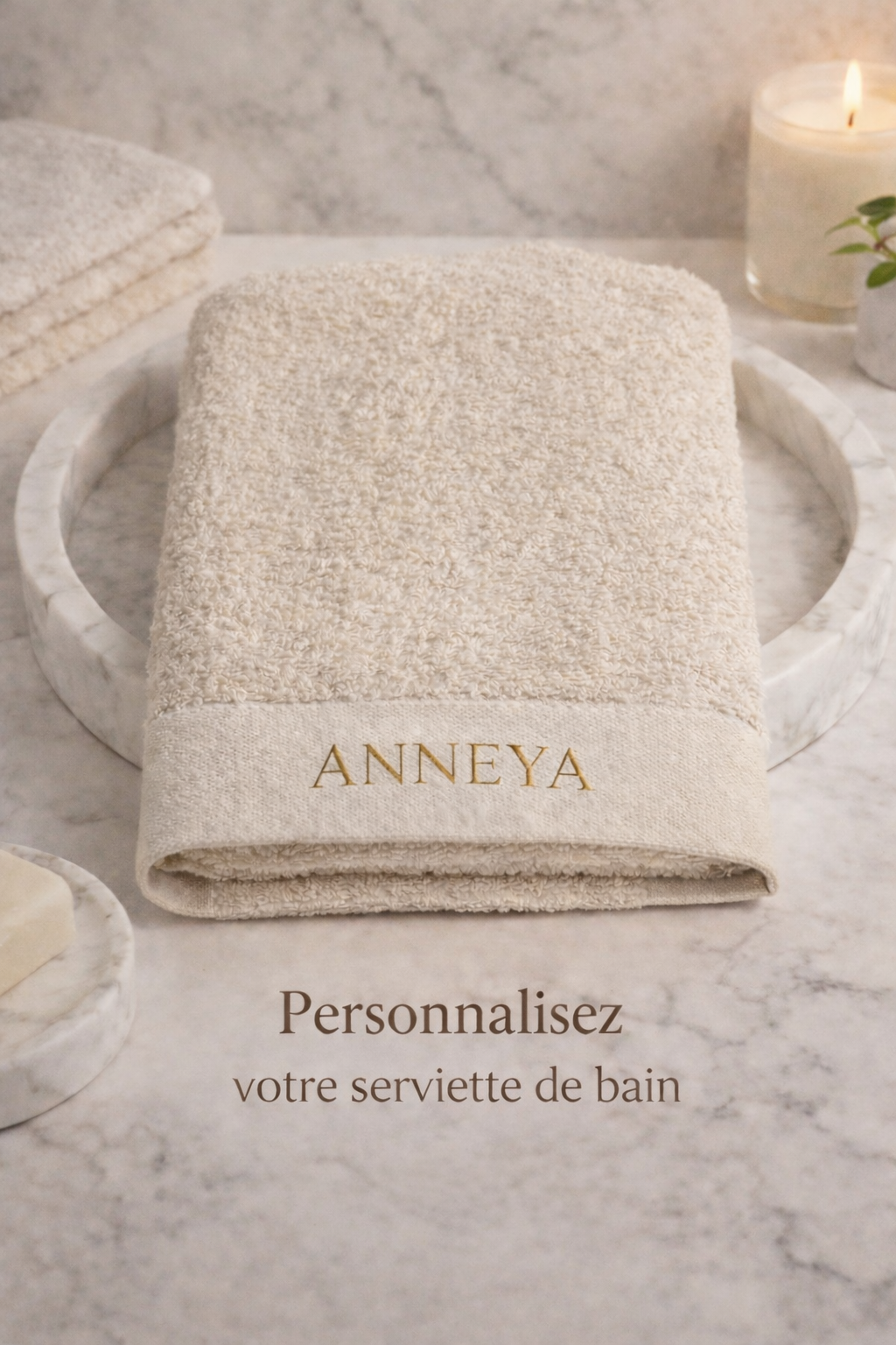 serviette de bain personnalisé